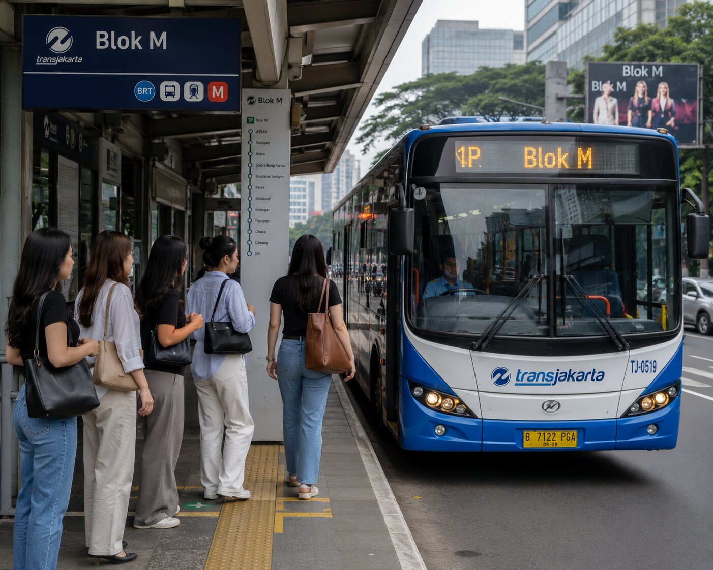 bradingn di bus transjakarta